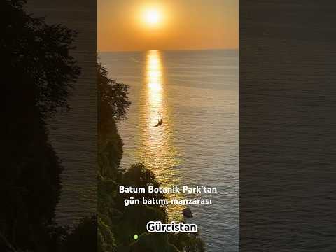 Batum Botanik Park’tan gün batımı manzarası 🧡 #karavan #batumi #botanicalgarden #batumbotanikpark