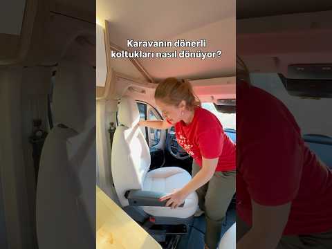 Karavandaki dönerli koltuklar nasıl dönüyor? #karavan #karavanyapımı #dönerkoltuk