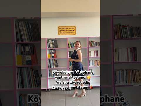 Çanakkale, Çan ilçesi Terzialan Köy okuluna yaptırdığım kütüphane ziyareti 🥰 #kütüphane #köyokulu