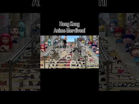 Hong Kong’da 3 Boyutlu Anime Merdiven Sanatı 🎨✨