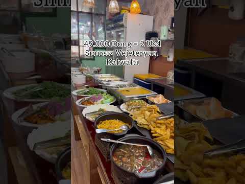 Yerellerin Gittiği Vejetaryen Açık Büfe | Sadece 49.000 Dong