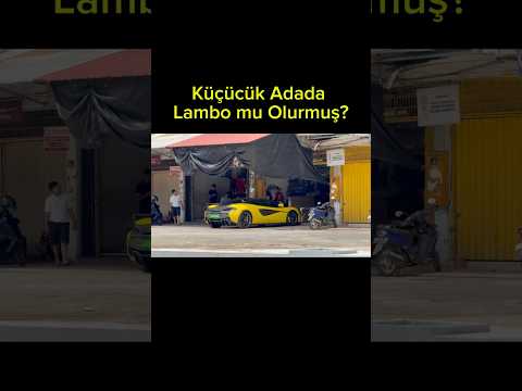 Tropiklerde süper araba mı? Batam’da Lamborghini şoku!”