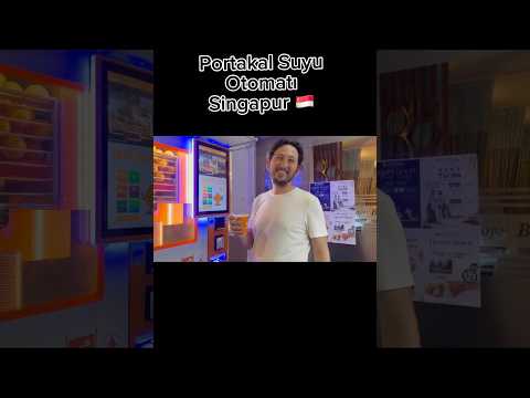 Portakal suyu otomatı mı? Singapur’da gördüm!