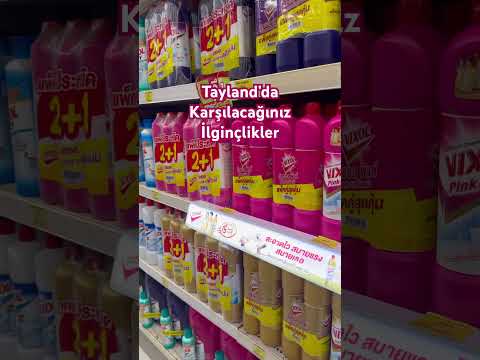 Tayland Süpermarkette ilginç bir reklam deneyimi yaşadık #supermarket #keşfet