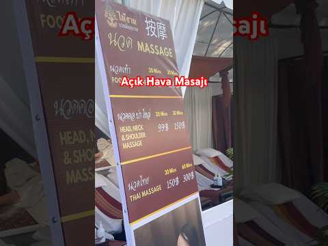 Açık Hava Masajı Tayland 🇹🇭