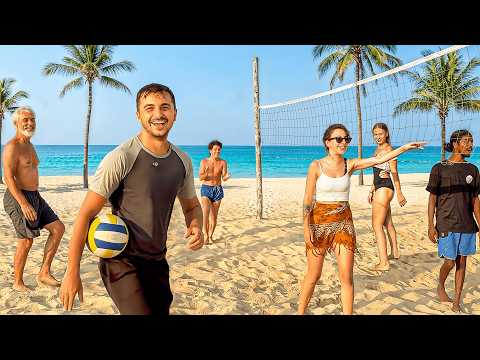 Sri Lanka’da Türkleri Topladım! Plajda Voleybol Maçı