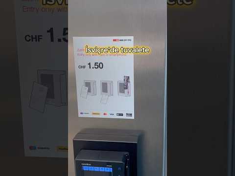 Kredi kartlı tuvalet 🚾 isviçre