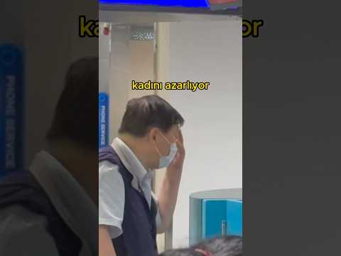 Havalimanında kızgın yolcu 😠