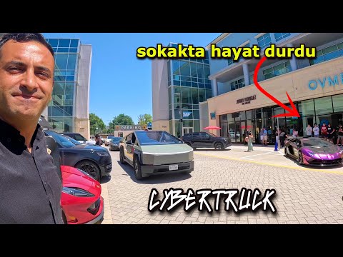 Texas'ın en lüks caddesine Cybertruck ile girince..