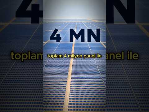 Dünyanın en büyük güneş tarlası