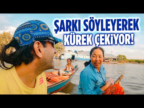 Kayıkçı Kadın YÜZEN KÖY 'ü Gezdiriyor 🇰🇭