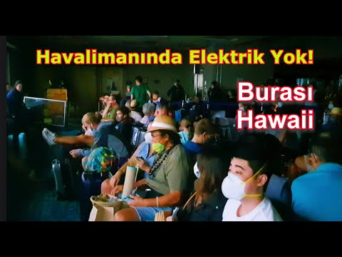 Hawaii Havalimanında Elektrikler Kesildi! Büyük Kepazelik! 🇺🇸