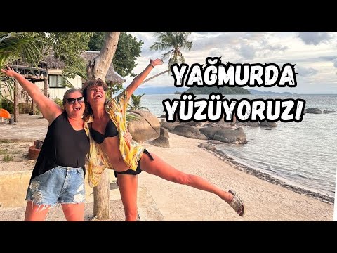 ANNEMİ PARTİ ADASINA GETİRDİM! YAĞMURDA DENİZ + TÜRK GEZGİN BULUŞMASI