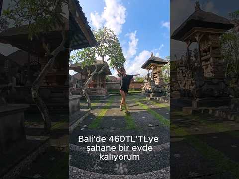 Bali, Ubud merkezde günlüğü 460tl olan bir evde kalıyorum. #bali #ubud #vlog