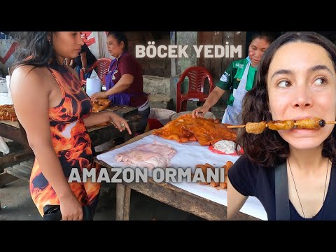Amazon' un En Tuhaf Pazarını Gezdim 🇵🇪 ( BAKIN NE YEDİM)