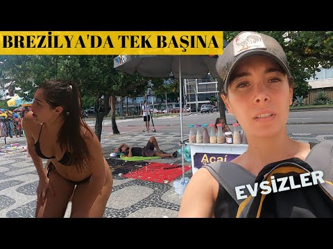 Rio De Janerio, Copacabana Plajı'nda Yürüyüş  |  Sokak Yemeklerini Deniyorum